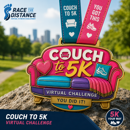 Couch to 5K Virtual Challenge Medal | Complete Your First 5K