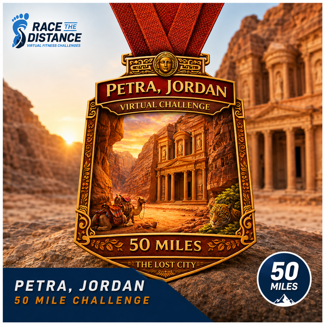 Petra, Jordan 50 Mile Virtual Challenge