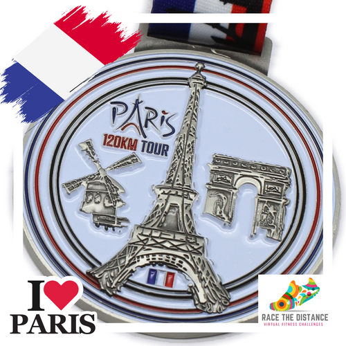 The 120km Paris Tour Challenge* Tracking Map*