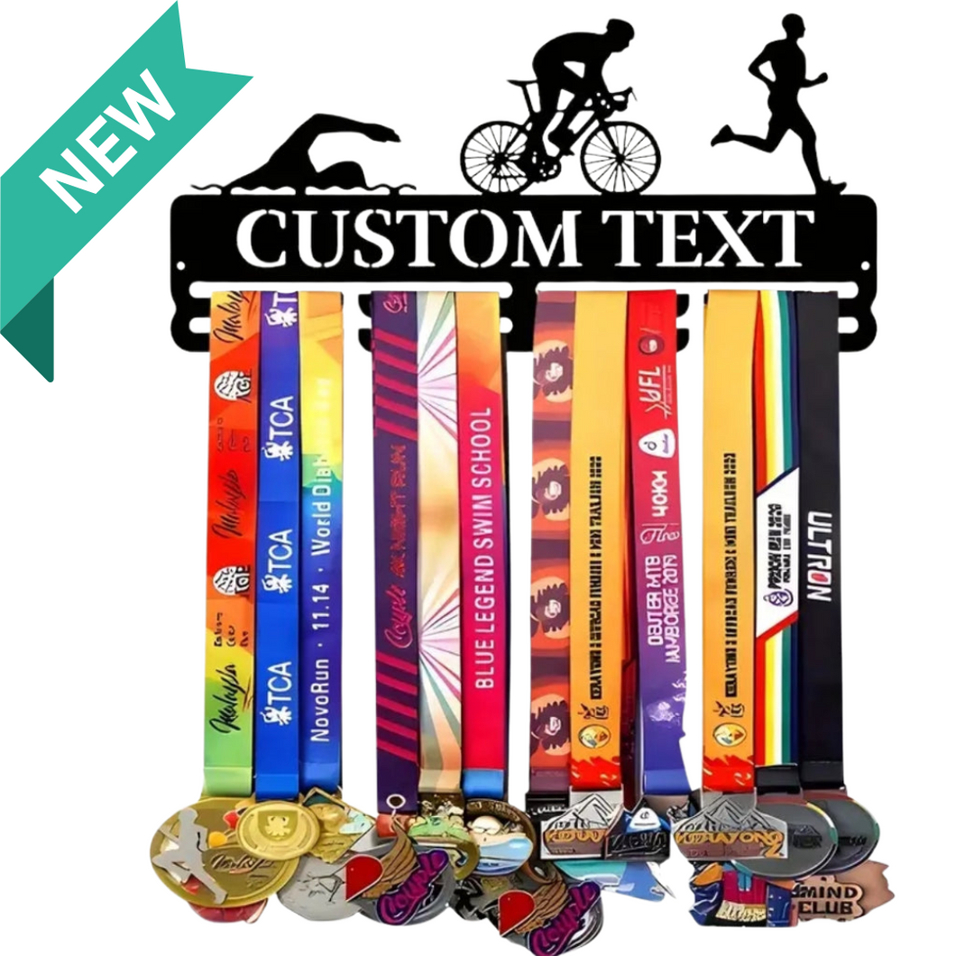 Custom Triathlon Medal Hanger