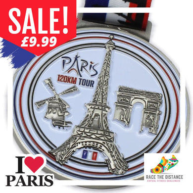 The 120km Paris Tour Challenge* Tracking Map*