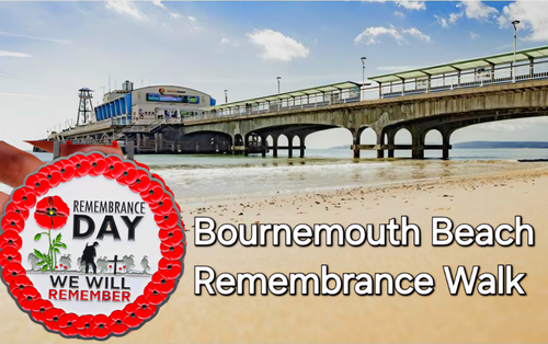 Live Event. Remembrance Walk, Bournemouth. Sun 10th Nov