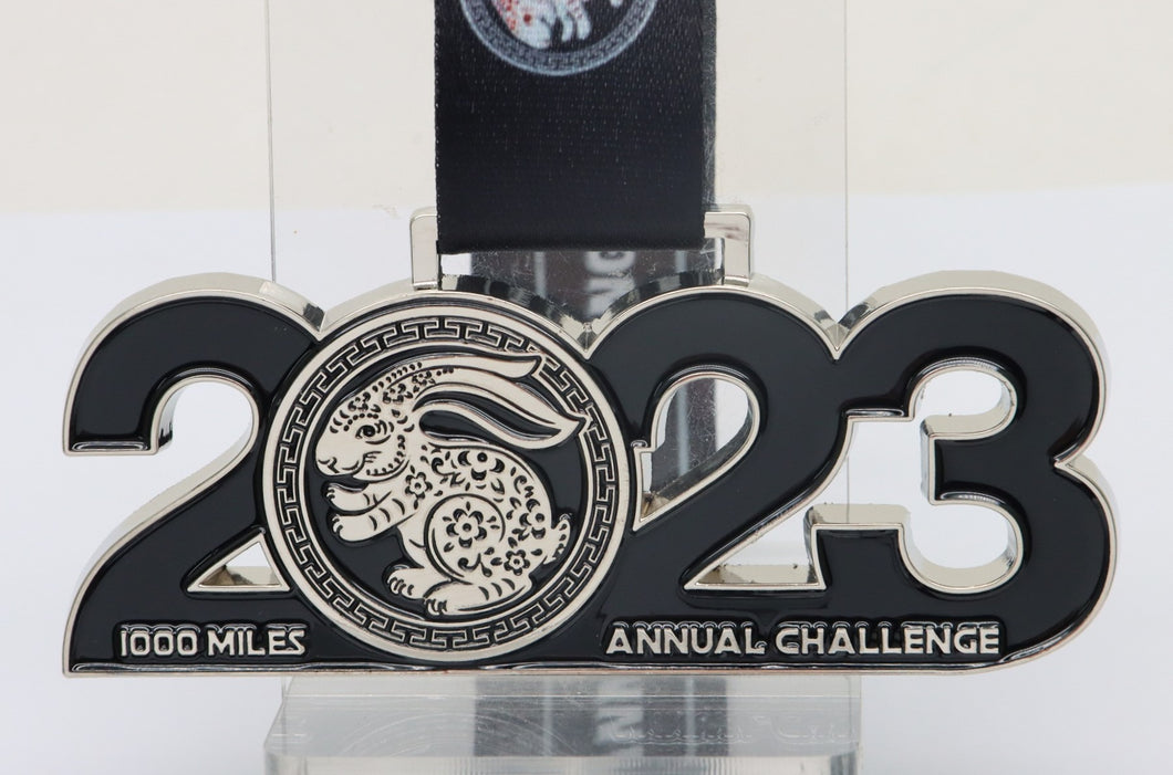 2023: 1000 Mile Annual Challenge. Full Tracking Map
